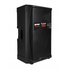 Акустическая система Gemini [GD-215PRO] Активная, 2-х полосная, мощность RMS/Peak 280/1300 Вт, Max Peak SPL 120 Вт, динамики: 15" НЧ, 1,35" ВЧ, входы: 1/8 TRS AUX, 2x 1/4" TRS, 2x XLR, 2x RCA AUX, выходы: XLR Mix Out, Bluetooth, микрофон