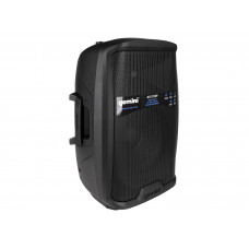 Акустическая система Gemini [AS-2112P] Активная, 2-х полосная, мощность RMS/Peak 750/1500 Вт, АЧХ 45-20000 Гц, Max SPL 108 дБ, динамики: 12" НЧ, 1" ВЧ, входы: 1/8" TRS AUX, RCA (L/R) AUX, 2xXLR микрофонные, 2x1/4" линейные, выходы: XLR