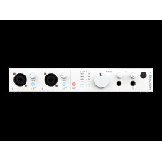 Аудиоинтерфейс USB [800113] Arturia [MiniFuse 4 White] 24бит/192кГц, два комбинированных входа XLR-1/4 (микрофонный/линейный/инструментальный) +48 В, два входа 6,3 Jack, 4 выхода 6,3 Jack, 2 выхода для наушников, MIDI In/Out, 2x USB Hub