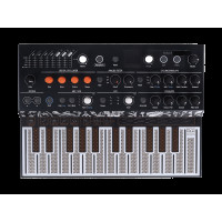 Синтезатор [570101] Arturia [MicroFreak] цифровой аппаратный, 25 клавиш с поддержкой полифонического касания, цифровым осциллятором и аналоговым фильтром Oberheim SEM, CV/Gate/Mod выходы, Cloc IN/OUT, MIDI IN/OUT, выход TRS, выход для наушников, USB