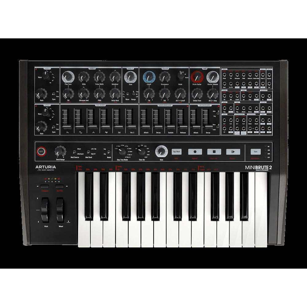 Синтезатор [531003] Arturia [MiniBrute 2 Noir] лимитированная серия MiniBrute 2 в уникальном дизайне.