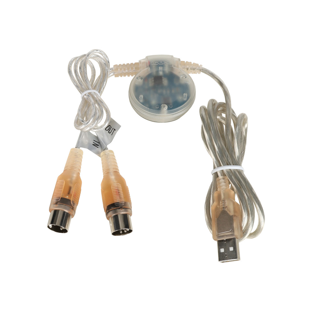 MIDI интерфейс [10105010001] Icon [MidiPort] 1х1 DIN5 male MIDI вход/выход, 16х16 MIDI каналов, Plug&Play для Mac/Windows, питание от шины USB, потребляемый ток 100 мА, разъем USB-A 2.0