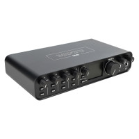 Аудиоинтерфейс USB [3160/3161] Motu [M6] АЦП/ЦАП: 24 бит/192 кГц, ЦАП ESS Sabre32 Ultra, дин. диапазон: 120 дБ, THD+N: -110 дБ, 4xCombo XLR/TRS, 2x1/4" TRS Jack входа / 4x1/4" TRS Jack выхода, 2x1/4" TRS Jack выхода для наушников, MIDI, USB