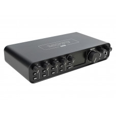 Аудиоинтерфейс USB [3160/3161] Motu [M6] АЦП/ЦАП: 24 бит/192 кГц, ЦАП ESS Sabre32 Ultra, дин. диапазон: 120 дБ, THD+N: -110 дБ, 4xCombo XLR/TRS, 2x1/4" TRS Jack входа / 4x1/4" TRS Jack выхода, 2x1/4" TRS Jack выхода для наушников, MIDI, USB