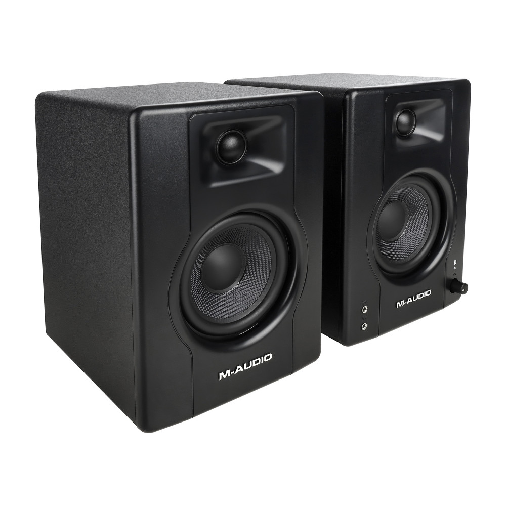 Акустическая система [BX4PAIRBTXEU] M-audio [BX4 BT (пара)] (активный+пассивный), 2-х полосные, 25 Вт, 69-22000 Гц, 4,5"+1", входы: 2x1/4"линейный вход, 2xRCA линейный вход, Bluetooth