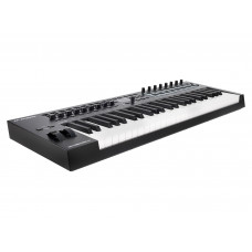 MIDI клавиатура [OXYGENPRO49] M-audio [Oxygen Pro 49] 49 клавиш, 8 энкодеров, 9 фейдеров, 16 пэдов, 12 кнопок управления, колеса высоты тона и модуляции, smart control, auto-mapping, встроенный арпеджиатор, 1/4" Jack вход для педали сустейна, MIDI вы