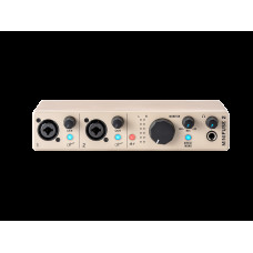 Аудиоинтерфейс USB [800122] Arturia [MiniFuse 2 Champagne] 24бит/192кГц, два комбинированных входа XLR-1/4 (микрофонный / линейный / инструментальный уровень) с фантомным питанием +48 В, выходы на монитор (L/R Jack), выход для наушников, MIDI In/Out