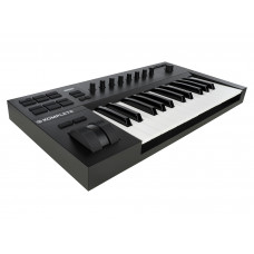MIDI клавиатура [25230] Native Instruments [KOMPLETE KONTROL A25] 25 клавиш, полувзвешенная, 8 ручек управления, колеса высоты тона и модуляции, 4-позиционный энкодер, OLED-дисплей, TRS-вход для педали, USB-порт