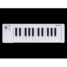MIDI клавиатура [231511] Arturia [MicroLab 3 White] 25 клавиш, чувствительных к скорости нажатия, сенсорные полосы pitch и modulation, режим игры аккордами, разъем для подключения педали, type-c, ПО: Analog Lab Intro, Ableton Live Lite. Цвет - белый.