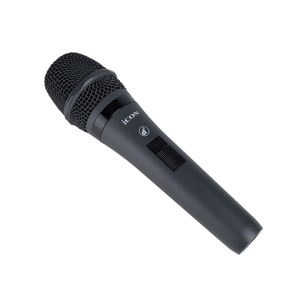 Микрофон динамический Icon [D1] вокальный, диаграмма направленности Hyper-Cardioid, капсюль с неодимовым магнитом, частотный диапазон 50-14000 Гц, чувствительность -70 дБ, сопротивление 600 Ом, переключатель On/Off, XLR-M разъем