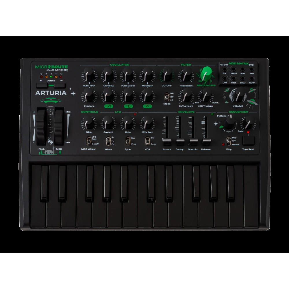 Синтезатор [540102] Arturia [MicroBrute UFO] лимитированная серия аналогового синтезатора MicroBrute
