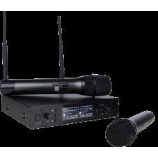 Микрофонная радиосистема Axelvox [DWS7000HT (HT Bundle)] UHF 710-726 MHz, 2 х 32 канала,LCD дисплей, 2х ИК порт, 2 ручных микрофона, 2 держателя на стойку, 2 силиконовых кольца.