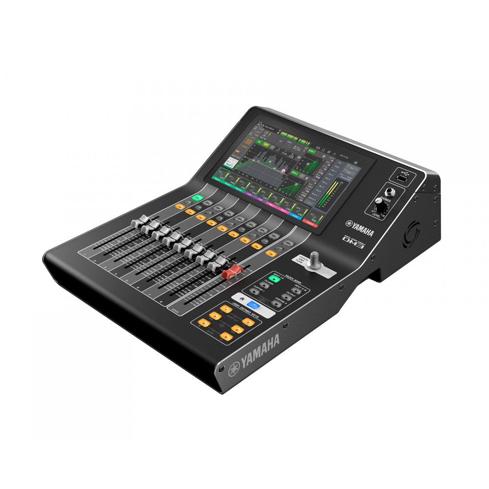 Микшер Yamaha [DM3S ] цифровой, компактный. 9 фейд. + 9" сенсорный экран, 16 вх. mic/line, 8 вых., USB: 18 вх. + 18 вых., 18 эффектов, 48 кГц/96 кГц