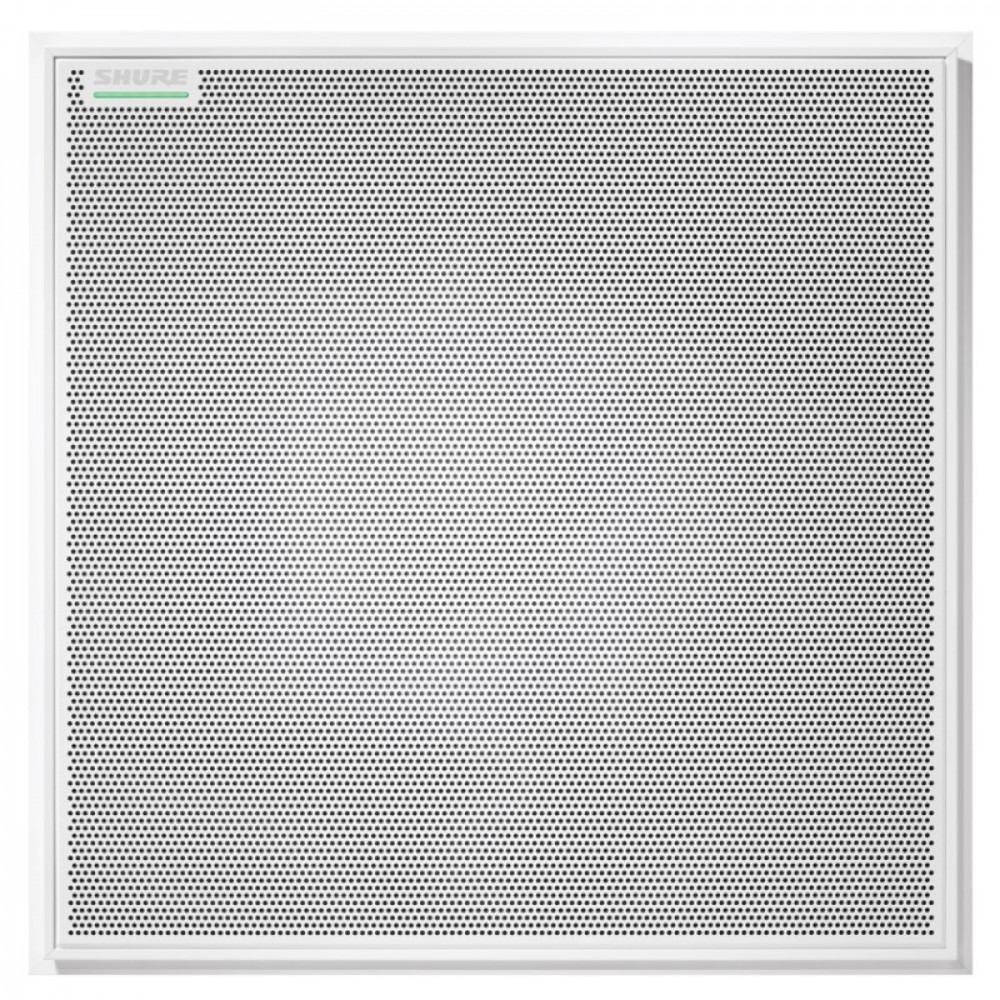 Потолочный микрофон SHURE [MXA902W-S-60CM] квадратный, цвет белый, 60CM