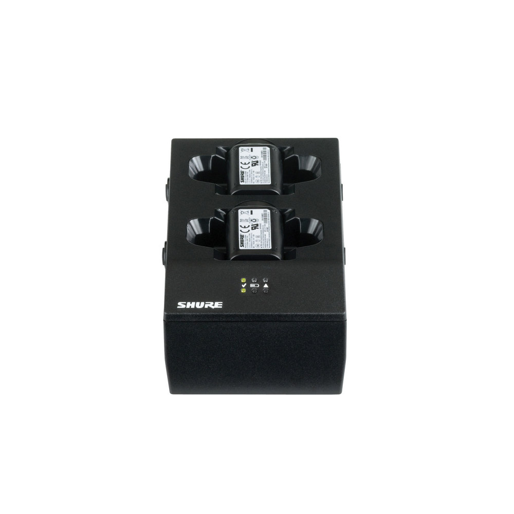 Двухпортовая зарядная док-станция SHURE [SBC200] для аккумуляторов SB900A, передатчиков QLXD1, ULXD1, AD1, QLXD2, ULXD2, AD2, приёмников P3RA, P9RA, P9RA+, P10R, P10R+, без источника питания