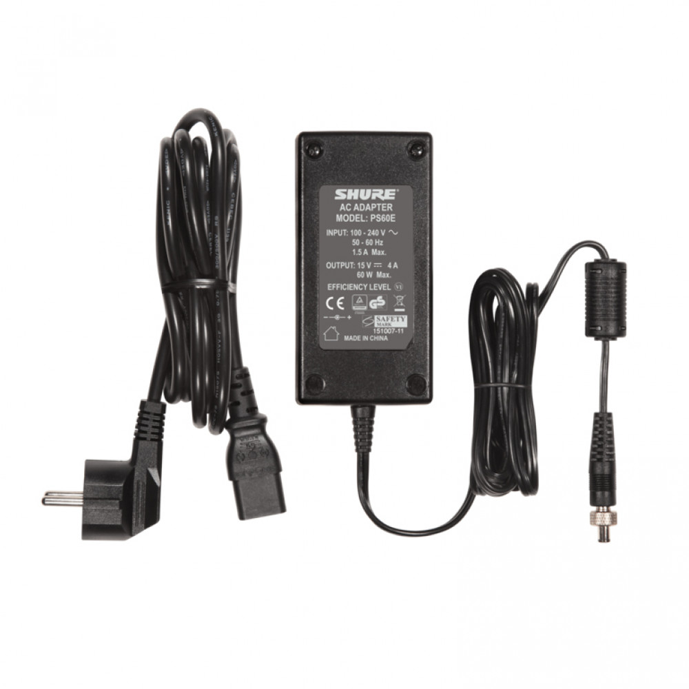 Внешний источник питания постоянного тока 15 В SHURE [PS60E]