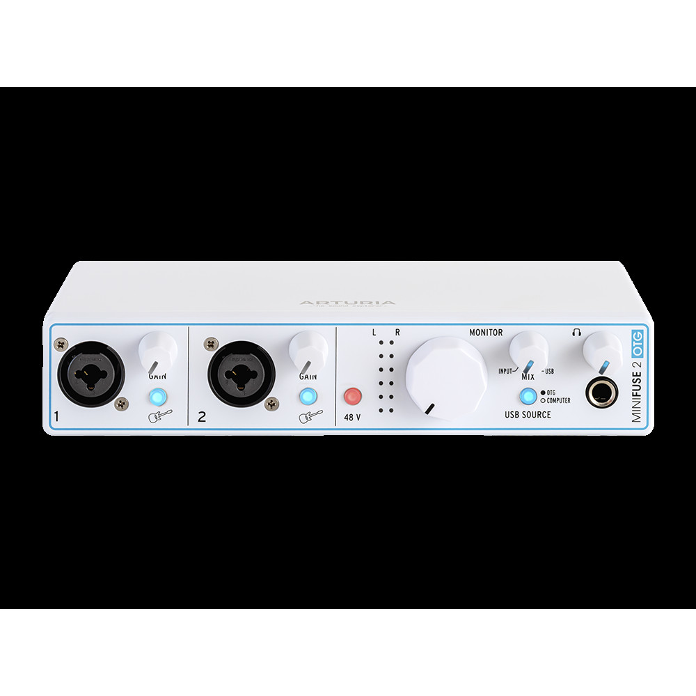 Аудиоинтерфейс USB [810132] Arturia [MiniFuse 2 White OTG] 24бит/192кГц
