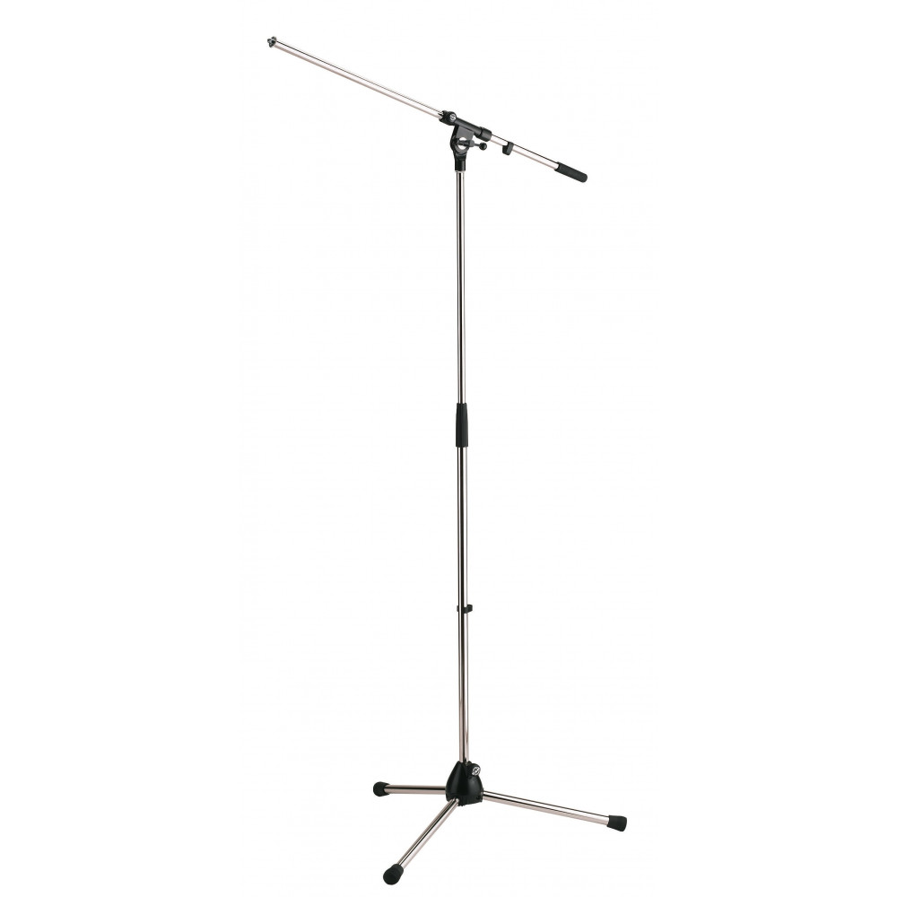 Микрофонная стойка "журавль" K&M 21020-300-02, высота от 900 до 1605 мм, длина стрелы 800 мм