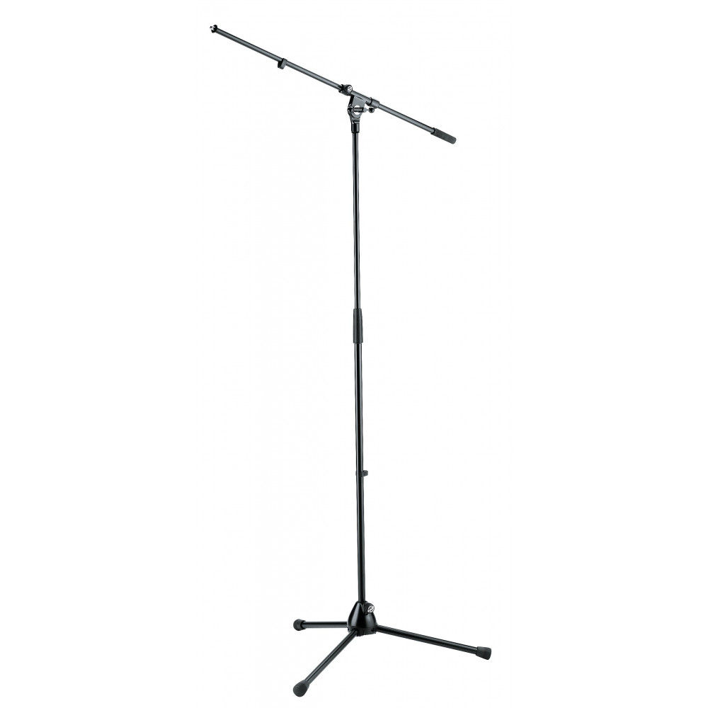 Микрофонная стойка "журавль" K&M 21020-300-55, высота от 900 до 1605 мм, длина стрелы 800 мм