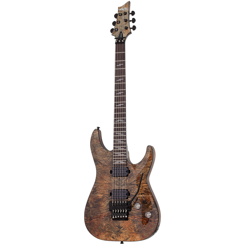 Электрогитара SCHECTER [OMEN ELITE-6 FR CHAR] 6-струнная, корпус: красное дерево, топ: кап, гриф: клен, накладка: палисандр, 24 лада, FloydRose цвет: Charcoal (CHAR)
