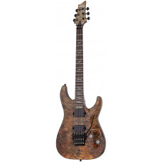 Электрогитара SCHECTER [OMEN ELITE-6 FR CHAR] 6-струнная, корпус: красное дерево, топ: кап, гриф: клен, накладка: палисандр, 24 лада, FloydRose цвет: Charcoal (CHAR)