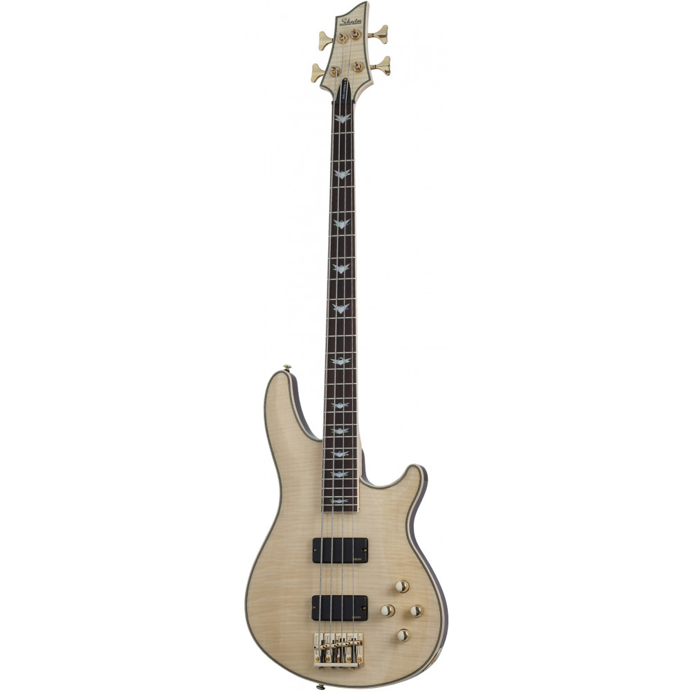 Бас-гитара SCHECTER [OMEN EXTREME-4 GNAT] 4-струнная, корпус: красное дерево, топ: стеганый клен, гриф: клен, накладка: палисандр, 24 лада, цвет Gloss Natural (GNAT)