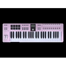 MIDI клавиатура [231525] Arturia [KeyLab Essential 49 mk3 Rose Quartz] 49 клавиш, LCD дисплей, 9 энкодеров, 8 пэдов, 9 фейдеров, 12 кнопок управления, колеса высоты тона и модуляции, 1/4" Jack вход для педали, MIDI выход, Type-C