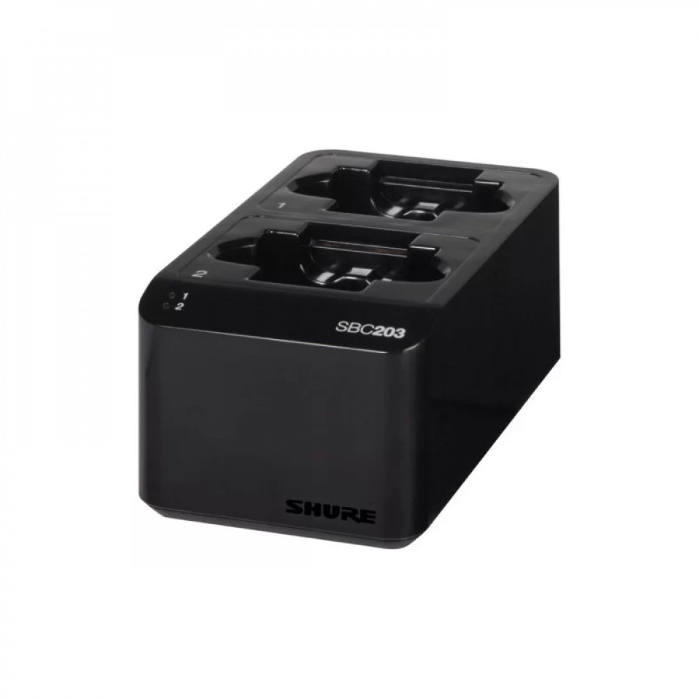 Двухпортовая зарядная док-станция SHURE [SBC203-E] для аккумуляторов SB903 и передатчиков SLX-D