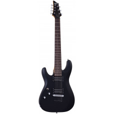 Электрогитара SCHECTER [C-7 DELUXE LH SBK] леворукая электрогитара 7-струнная, корпус: липа, гриф: клен, накладка: палисандр, 24 лада, цвет: Satin Black (SBK)