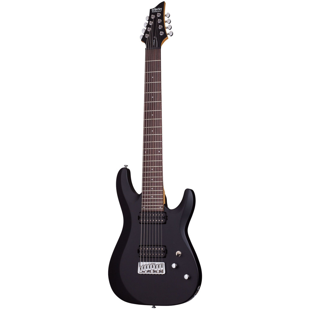 Электрогитара SCHECTER [C-8 DELUXE SBK] электрогитара 8-струнная, корпус: липа, гриф: клен, накладка: палисандр, 24 лада, цвет: Satin Black (SBK)