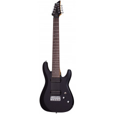 Электрогитара SCHECTER [C-8 DELUXE SBK] электрогитара 8-струнная, корпус: липа, гриф: клен, накладка: палисандр, 24 лада, цвет: Satin Black (SBK)