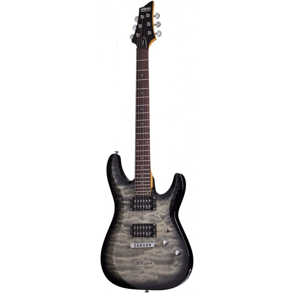 Электрогитара SCHECTER [C-6 PLUS CB] электрогитара 6-струнная, корпус: липа, топ: стеганый клен, гриф клен, накладка палисандр, 24 лада, цвет: Charcoal Burst (CB)