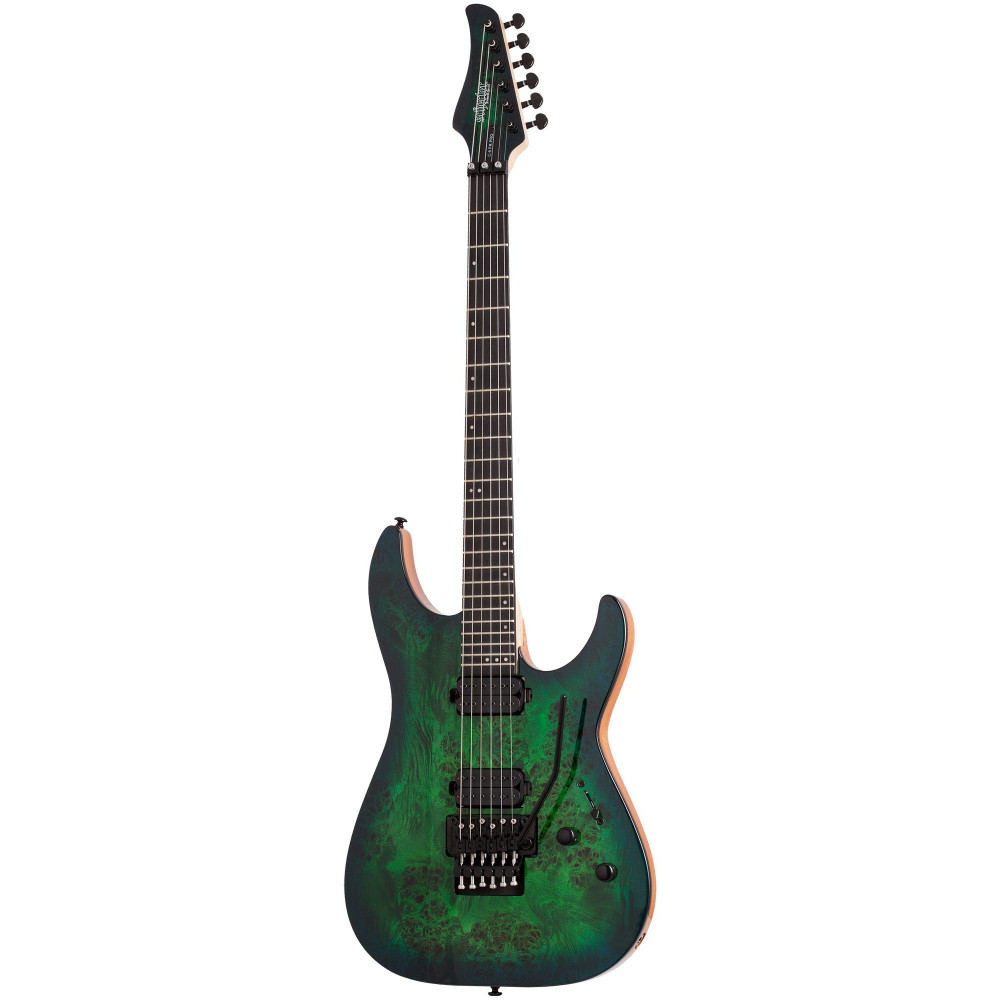 Электрогитара SCHECTER [C-6 FR PRO AQB] электрогитара 6-струнная, корпус: красное дерево, топ: кап, гриф: клен 3 куска, накладка: венге, 24 лада, FloydRose, цвет: Aqua Burst (AQB)