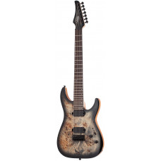 Электрогитара SCHECTER [C-7 PRO CB] электрогитара 7-струннаякорпус: красное дерево, топ: кап, гриф: клен 3 куска, накладка: венге, 24 лада, цвет: Charcoal Burst (CB)