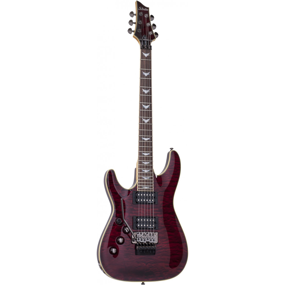 Электрогитара SCHECTER [OMEN EXTREME-6 FR LH BCH] леворукая 6-струнная электрогитара, корпус: красное дерево, топ: стеганый клен, гриф: клен, накладка: палисандр, 24 лада, FloydRose, цвет: Black Cherry (BCH)