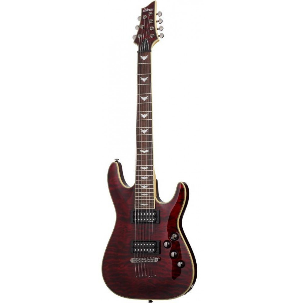 Электрогитара SCHECTER [OMEN EXTREME-7 BCH] электрогитара 7-струнная, электрогитара 6-струнная, корпус: красное дерево, топ: стеганый клен, гриф: клен, накладка: палисандр, 24 лада, цвет: Black Cherry (BCH)