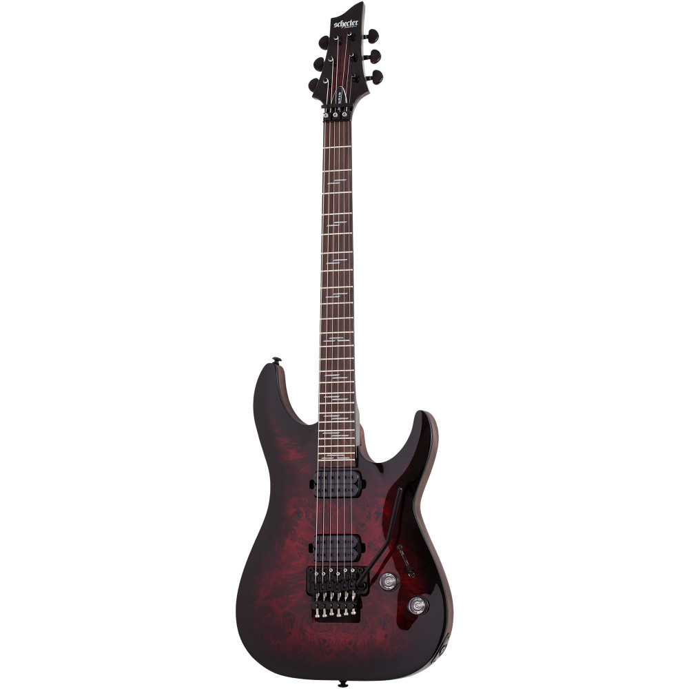 Электрогитара SCHECTER [OMEN ELITE-6 FR BCHB] электрогитара 6-струнная, корпус: красное дерево, топ: кап, гриф: клен, накладка: палисандр, 24 лада, FloydRose, цвет: Black Cherry Burst (BCHB)