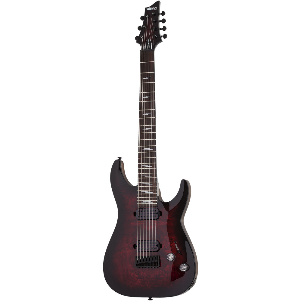 Электрогитара SCHECTER [OMEN ELITE-7 BCHB] электрогитара 7-струнная, корпус: красное дерево, топ: кап, гриф: клен, накладка: палисандр, 24 лада, цвет: Black Cherry Burst (BCHB)