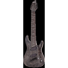 Электрогитара SCHECTER [OMEN ELITE-8 MS CHAR] электрогитара 8-струнная, мультимензур, корпус: красное дерево, топ: кап, гриф: клен, накладка: палисандр, 24 лада, цвет: Charcoal (CHAR)