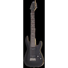 Электрогитара SCHECTER [DEMON-8 ABSN] электрогитара 8-струнная, корпус: липа, гриф: клен, накладка: венге, 24 лада, цвет: Aged Black Satin (ABSN)