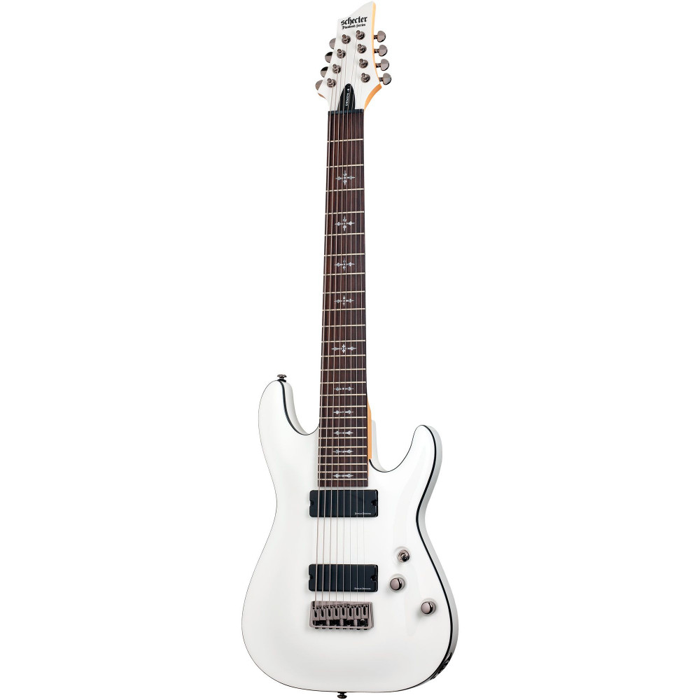 Электрогитара SCHECTER [DEMON-8 VWHT] электрогитара 8-струнная, корпус: липа, гриф: клен, накладка: венге, 24 лада, цвет: Vintage White (VWHT)