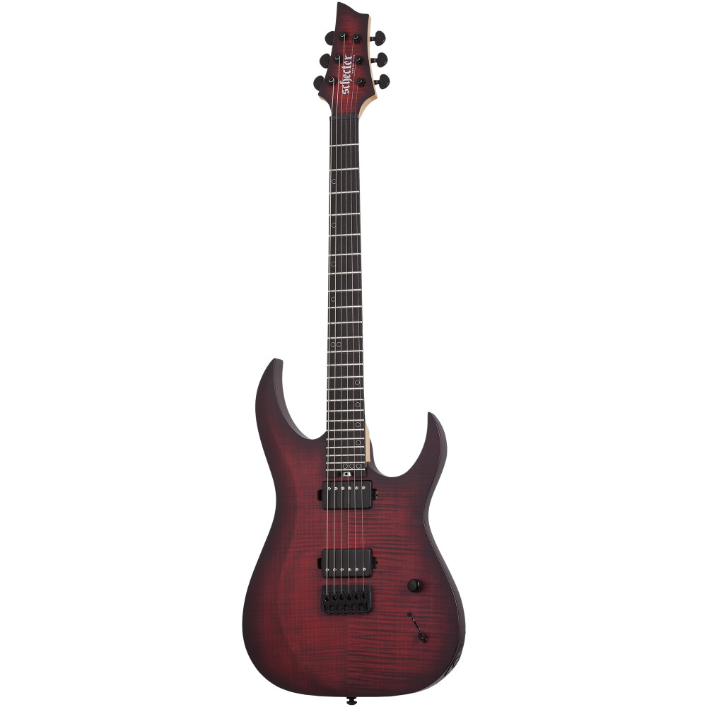Электрогитара SCHECTER [SUNSET-6 EXTREME SCB] электрогитара 6-струнная, корпус: ньятон, топ: огненный клен, гриф: клен, накладка: черное дерево, 24 лада, цвет: Scarlet Burst (SCB)