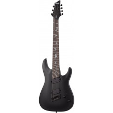 Электрогитара SCHECTER [DAMIEN-7 MS SBK] электрогитара 7-струнная, мультимензур, корпус: красное дерево, гриф: клен, накладка: палисандр, 24 лада, цвет: Satin Black (SBK)