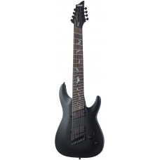 Электрогитара SCHECTER [DAMIEN-8 MS SBK] электрогитара 8-струнная, мультимензур, корпус: красное дерево, гриф: клен, накладка: палисандр, 24 лада, цвет: Satin Black (SBK)