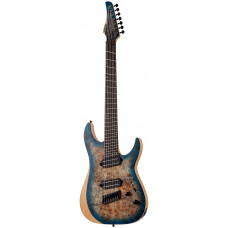 Электрогитара SCHECTER [REAPER-7 MULTI-SCALE SKYB] электрогитара 7-струнная, мультимензур, корпус: болотный ясень, топ: кап, гриф: клен, накладка: черное дерево, 24 лада, цвет: Sky Burst (SKYB)