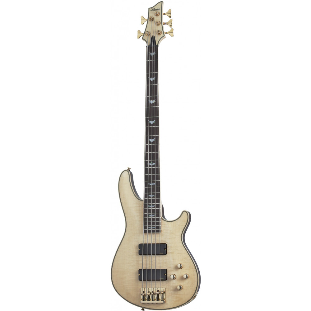 Бас-гитара SCHECTER [OMEN EXTREME-5 GNAT] бас-гитара 5-струнная, корпус: красное дерево, топ: огненный клен, гриф: клен, накладка: палисандр, 24 лада, цвет: Gloss Natural (GNAT)