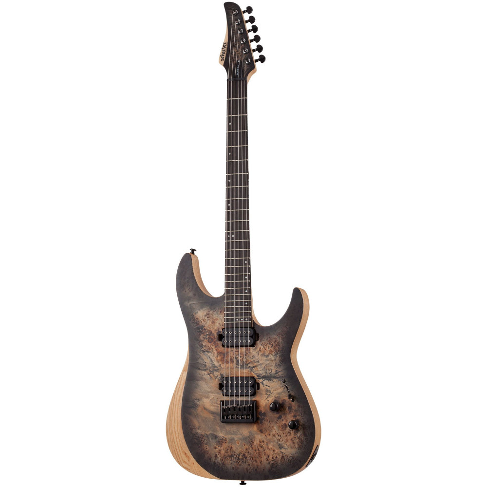 Электрогитара SCHECTER [REAPER-6 CB] электрогитара 6-струнная, корпус: болотный ясень, топ: кап, гриф: клен, накладка: черное дерево, 24 лада, цвет: Satin Charcoal Burst (CB)