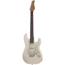 Электрогитара SCHECTER [NICK JOHNSTON TRAD-HSS A. SNOW] электрогитара 6-струнная, корпус: ольха, гриф: обоженный клён, накладка черное дерево, на болтах, звукосниматели: HSS, 22 лада, цвет: Atomic Snow