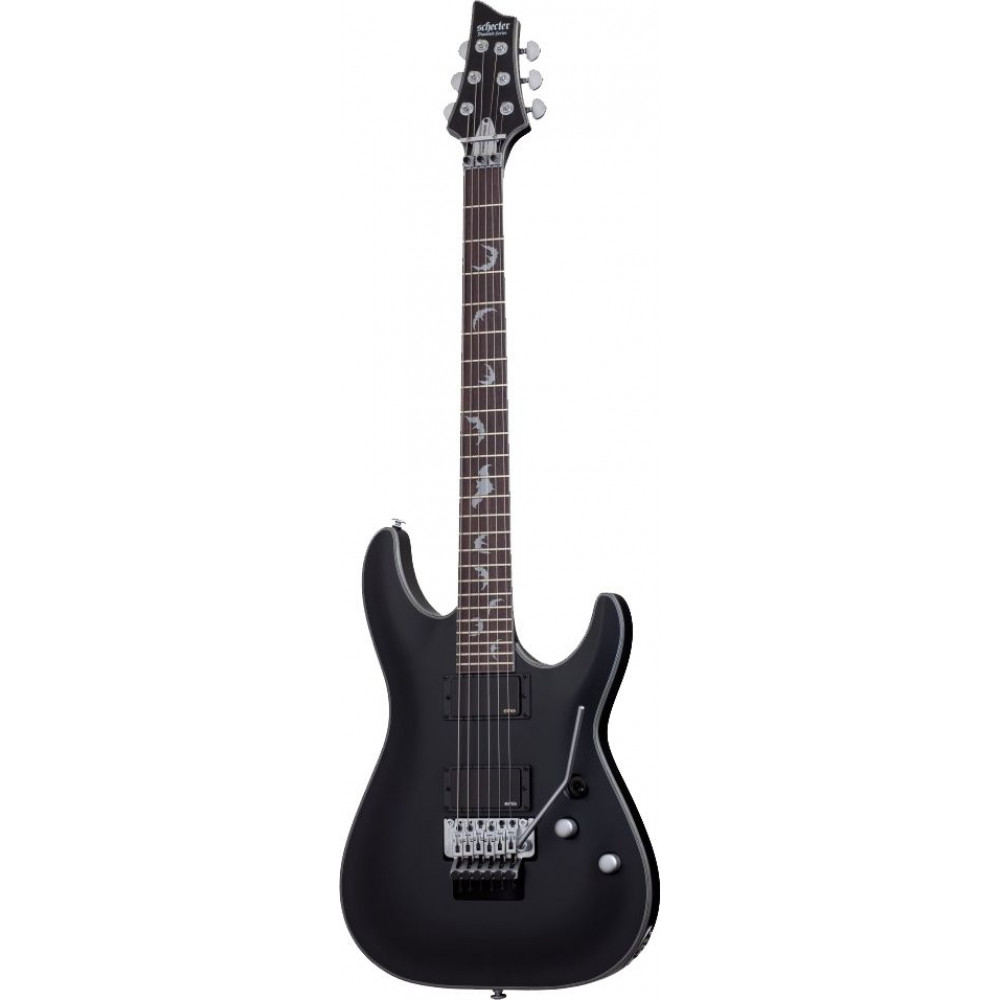 Электрогитара SCHECTER [DAMIEN PLATINUM-6 FR SBK] электрогитара 6-струнная, корпус: красное дерево, гриф: клен, накладка: палисандр, 24 лада, FloydRose, цвет: Satin Black (SBK)