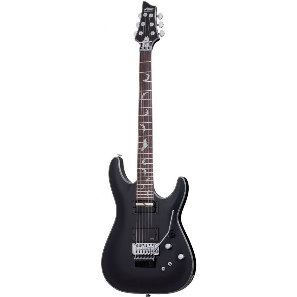 Электрогитара SCHECTER [DAMIEN PLATINUM-6 FR S SBK] электрогитара 6-струнная, корпус: красное дерево, гриф: клен, накладка: палисандр, 24 лада, FloydRose, цвет: Satin Black (SBK)